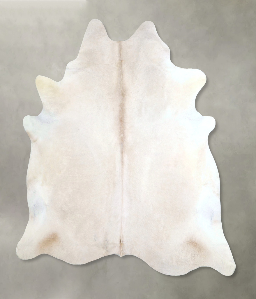 Champagne X-Large Brazilian Cowhide Rug 6'8"H x 6'6"W #A48389 by Hudson Hides