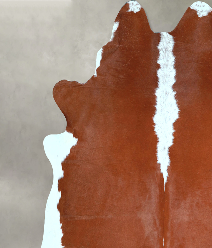 Hereford X-Large Brazilian Cowhide Rug 6'8"H x 6'9"W #A48391 by Hudson Hides