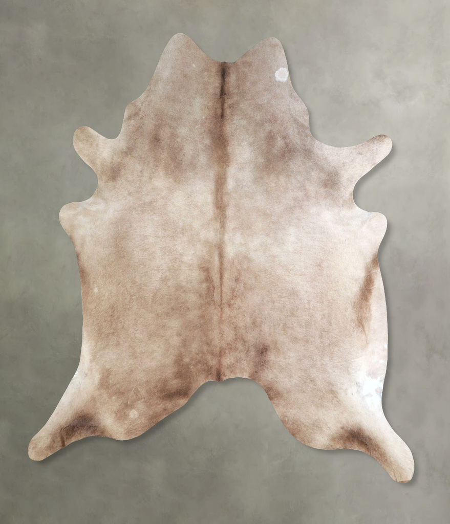 Taupe X-Large Brazilian Cowhide Rug 6'7"H x 6'5"W #A48397 by Hudson Hides