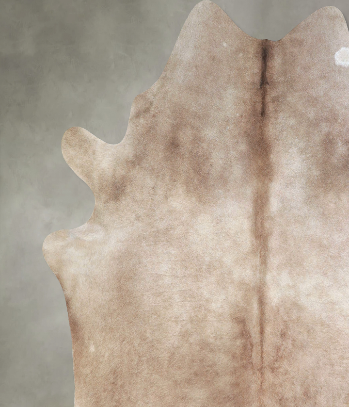 Taupe X-Large Brazilian Cowhide Rug 6'7"H x 6'5"W #A48397 by Hudson Hides