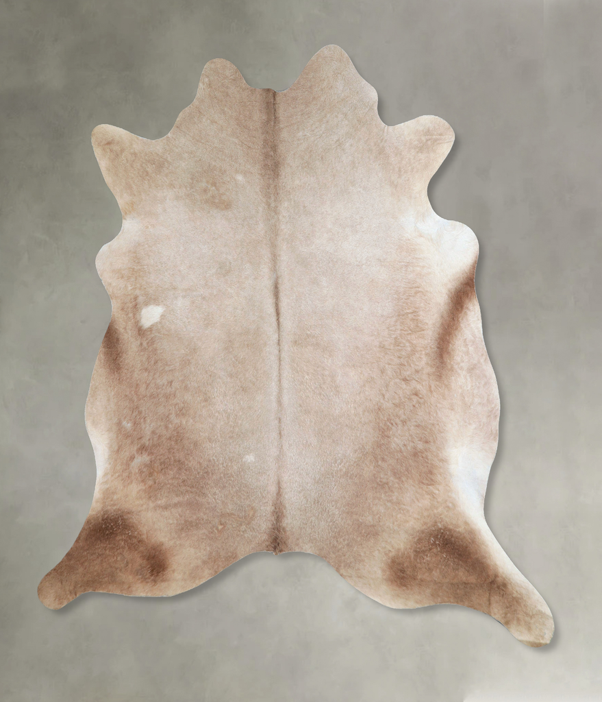 Taupe X-Large Brazilian Cowhide Rug 7'5"H x 6'5"W #A48398 by Hudson Hides