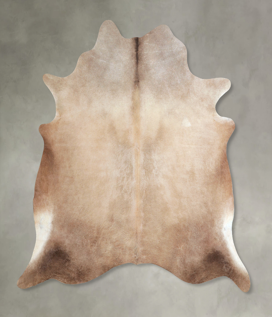 Taupe X-Large Brazilian Cowhide Rug 6'5"H x 6'5"W #A48400 by Hudson Hides