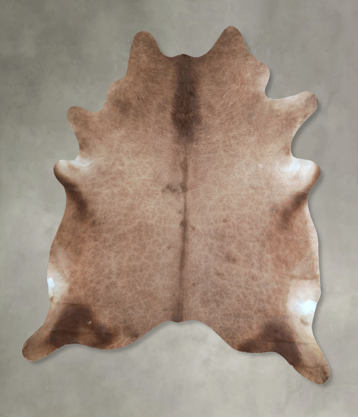 Taupe X-Large Brazilian Cowhide Rug 7'2"H x 6'4"W #A48402 by Hudson Hides