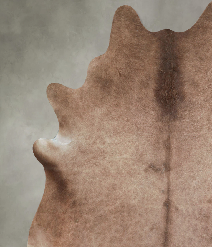 Taupe X-Large Brazilian Cowhide Rug 7'2"H x 6'4"W #A48402 by Hudson Hides