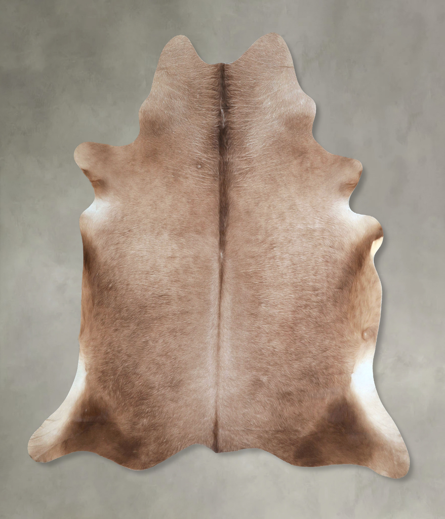 Taupe Large Brazilian Cowhide Rug 6'2"H x 6'0"W #A48404 by Hudson Hides