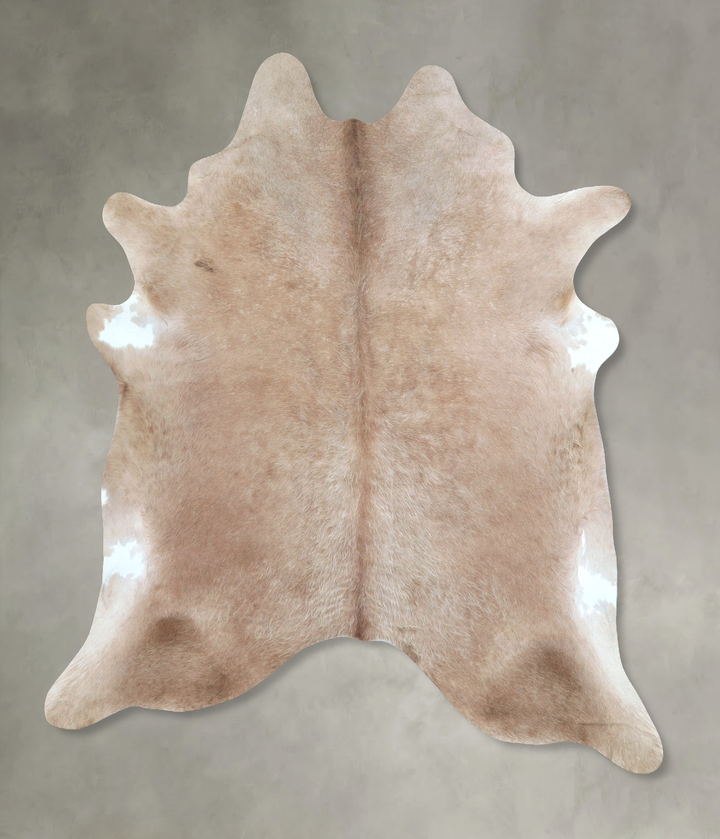 Taupe X-Large Brazilian Cowhide Rug 7'4"H x 6'4"W #A48407 by Hudson Hides