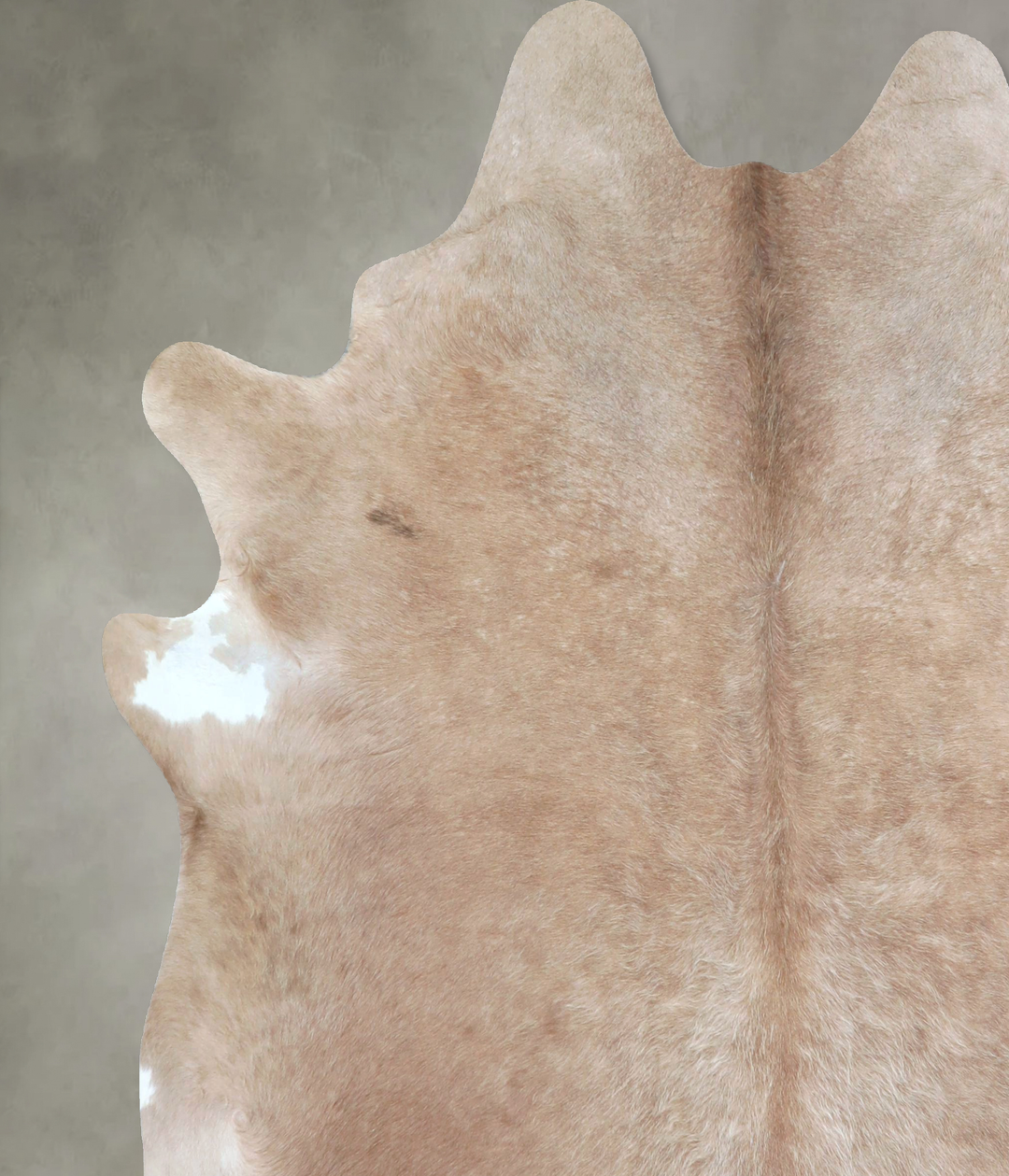 Taupe X-Large Brazilian Cowhide Rug 7'4"H x 6'4"W #A48407 by Hudson Hi