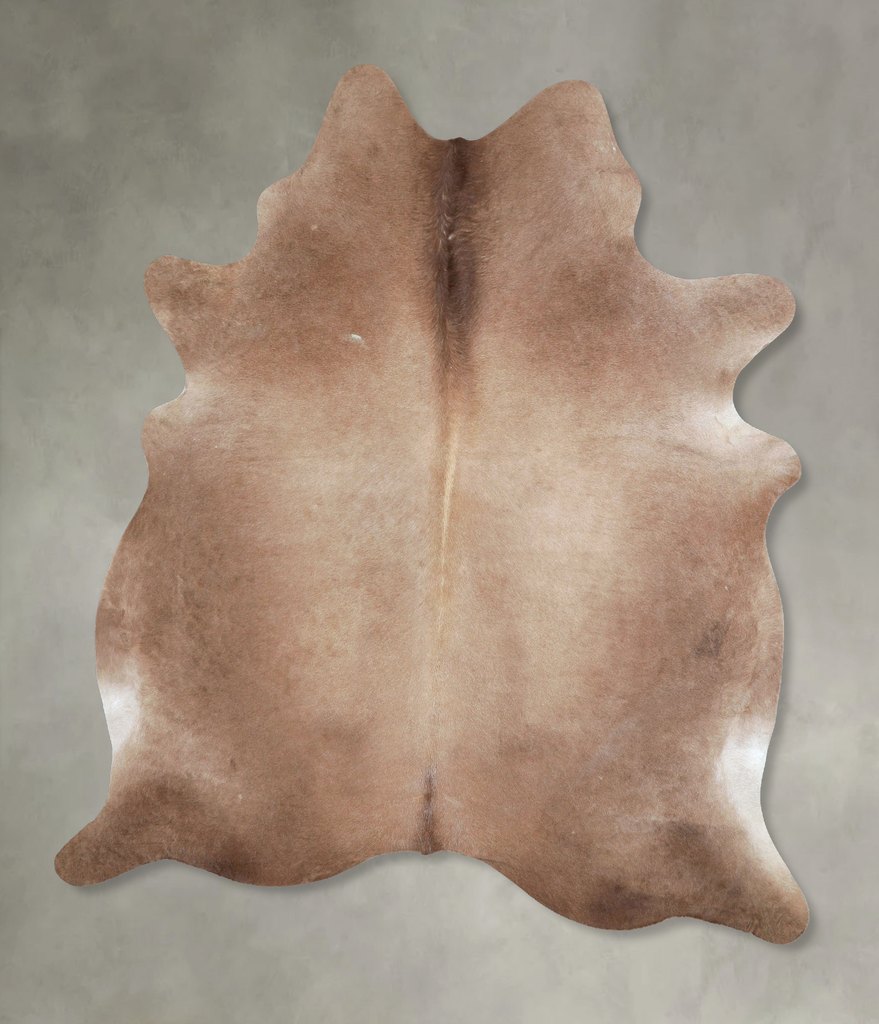 Taupe Large Brazilian Cowhide Rug 6'9"H x 5'10"W #A48409 by Hudson Hides