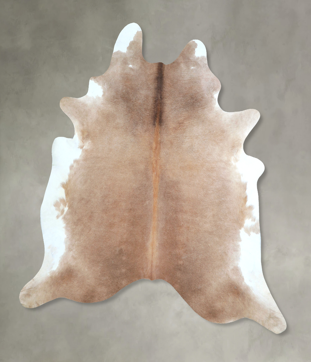 Taupe X-Large Brazilian Cowhide Rug 7'2"H x 6'8"W #A48410 by Hudson Hi