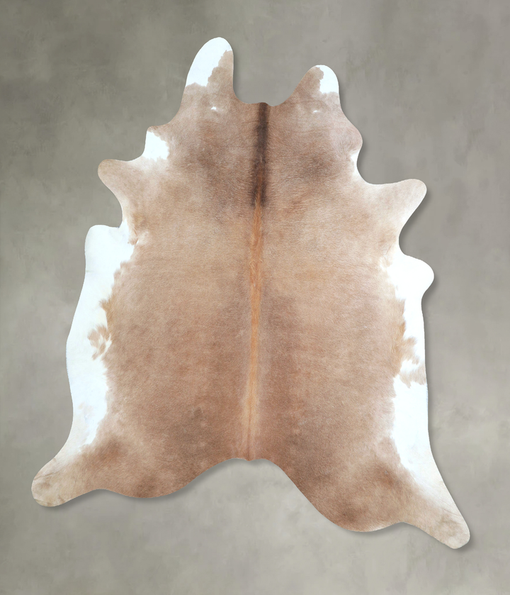 Taupe X-Large Brazilian Cowhide Rug 7'2"H x 6'8"W #A48410 by Hudson Hides