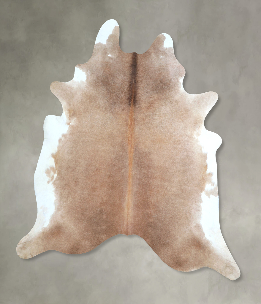 Taupe X-Large Brazilian Cowhide Rug 7'2"H x 6'8"W #A48410 by Hudson Hides