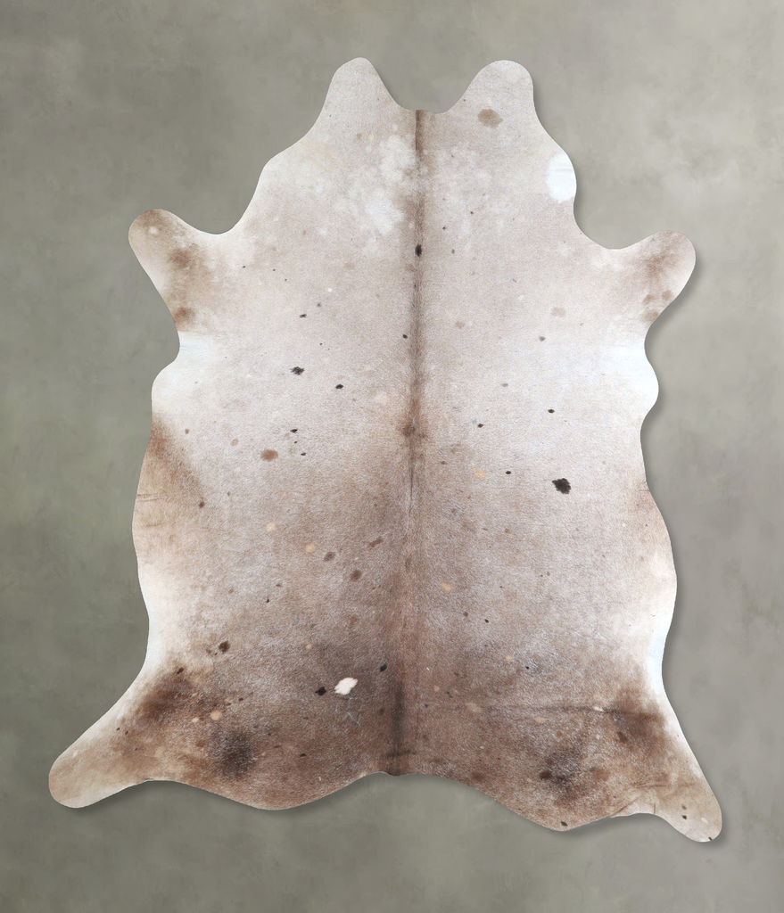 Taupe X-Large Brazilian Cowhide Rug 7'2"H x 6'2"W #A48411 by Hudson Hides