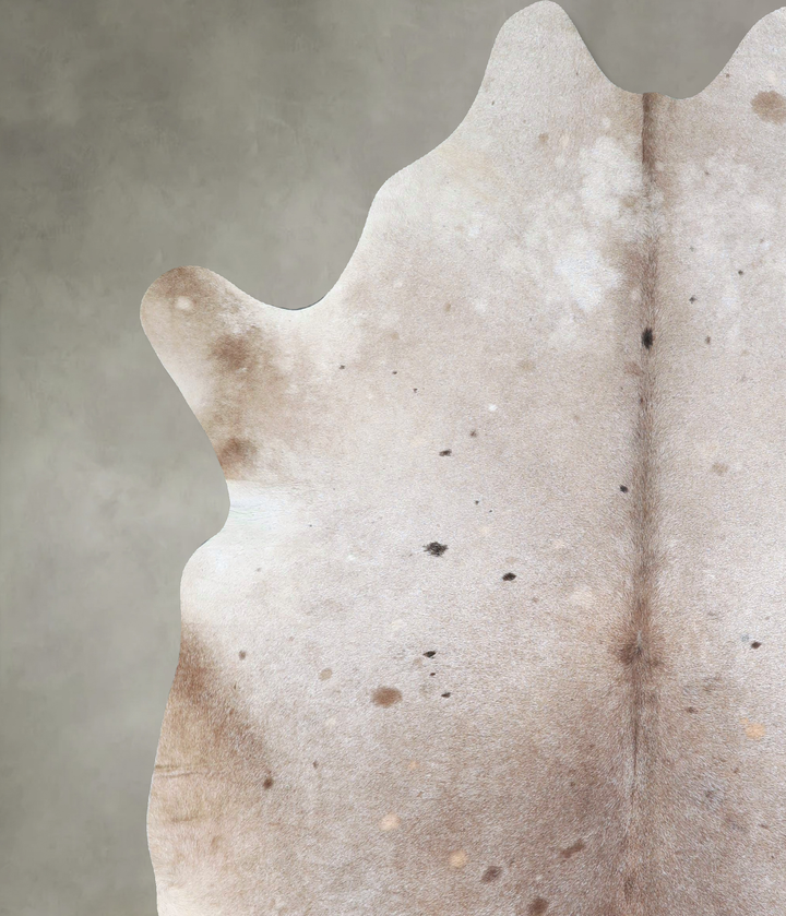 Taupe X-Large Brazilian Cowhide Rug 7'2"H x 6'2"W #A48411 by Hudson Hides