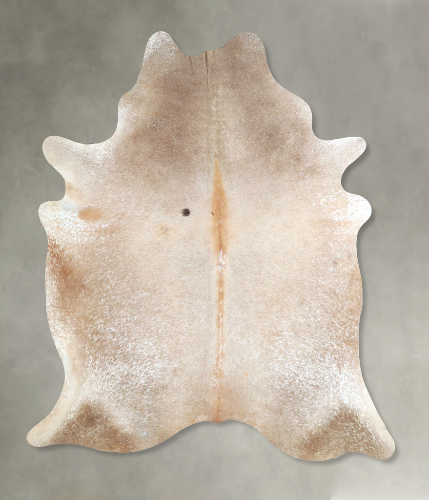 Taupe X-Large Brazilian Cowhide Rug 7'1"H x 5'11"W #A48412 by Hudson Hides