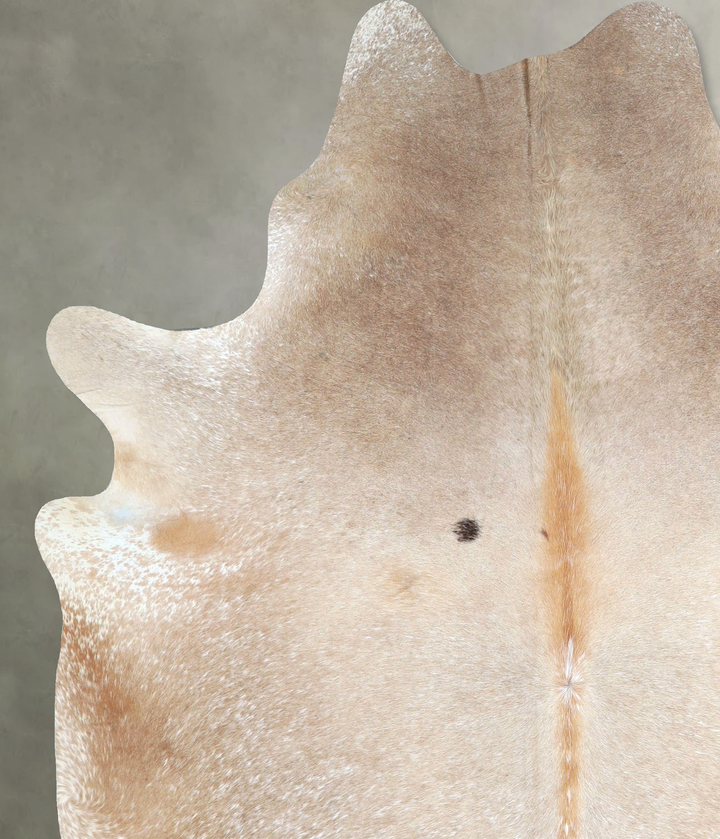 Taupe X-Large Brazilian Cowhide Rug 7'1"H x 5'11"W #A48412 by Hudson Hides