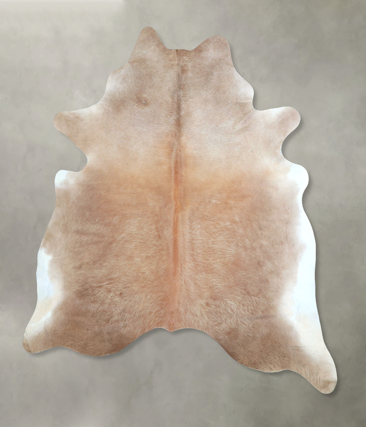 Taupe X-Large Brazilian Cowhide Rug 7'4"H x 6'6"W #A48414 by Hudson Hides