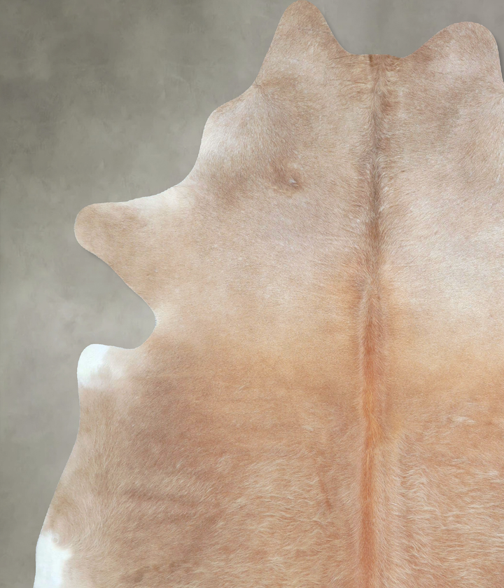 Taupe X-Large Brazilian Cowhide Rug 7'4"H x 6'6"W #A48414 by Hudson Hides