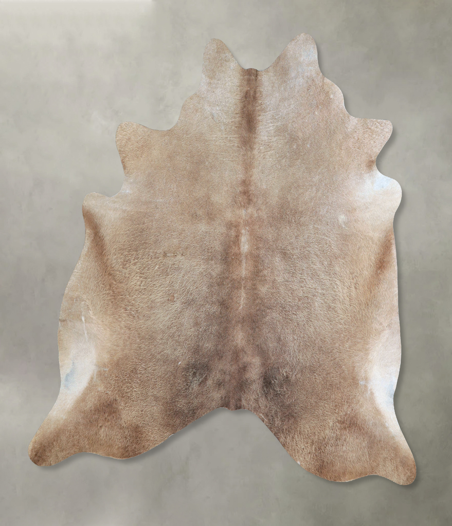 Taupe Large Brazilian Cowhide Rug 6'3"H x 6'4"W #A48415 by Hudson Hides