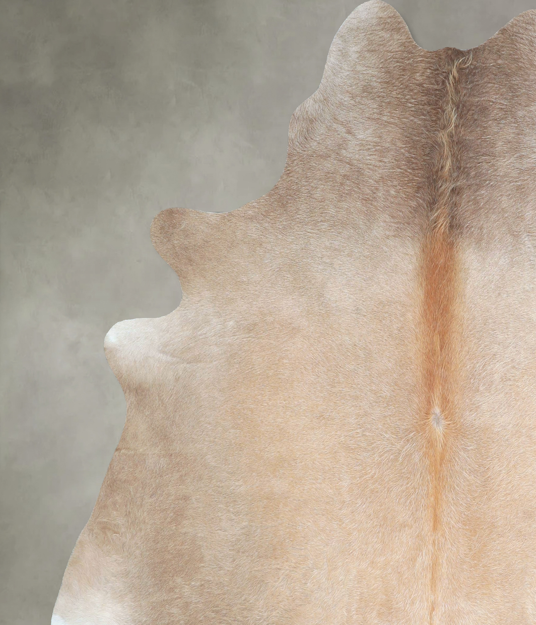 Taupe X-Large Brazilian Cowhide Rug 6'8"H x 6'4"W #A48416 by Hudson Hi