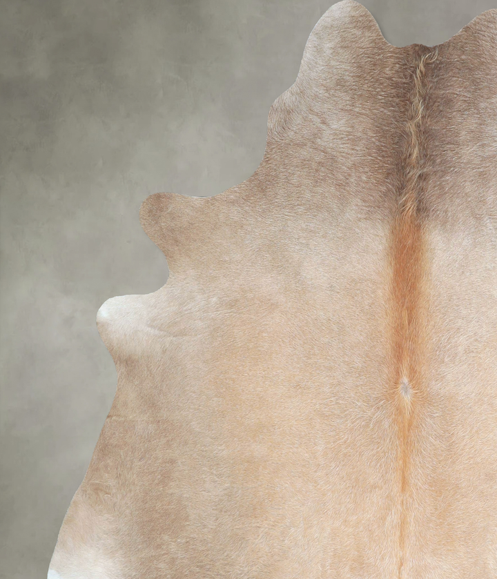Taupe X-Large Brazilian Cowhide Rug 6'8"H x 6'4"W #A48416 by Hudson Hides