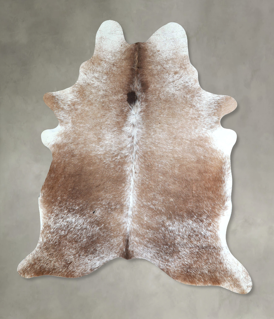 Taupe X-Large Brazilian Cowhide Rug 7'4"H x 6'1"W #A48417 by Hudson Hides