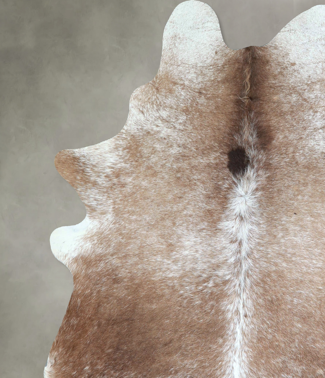 Taupe X-Large Brazilian Cowhide Rug 7'4"H x 6'1"W #A48417 by Hudson Hi
