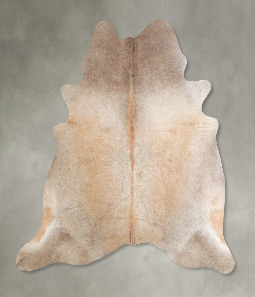 Taupe X-Large Brazilian Cowhide Rug 6'7"H x 6'5"W #A48420 by Hudson Hides