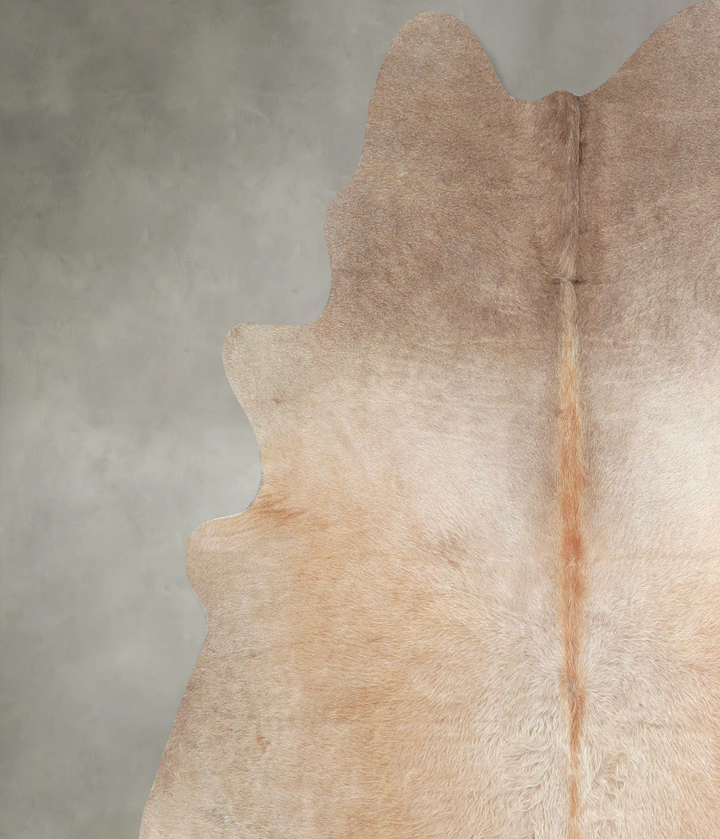 Taupe X-Large Brazilian Cowhide Rug 6'7"H x 6'5"W #A48420 by Hudson Hides