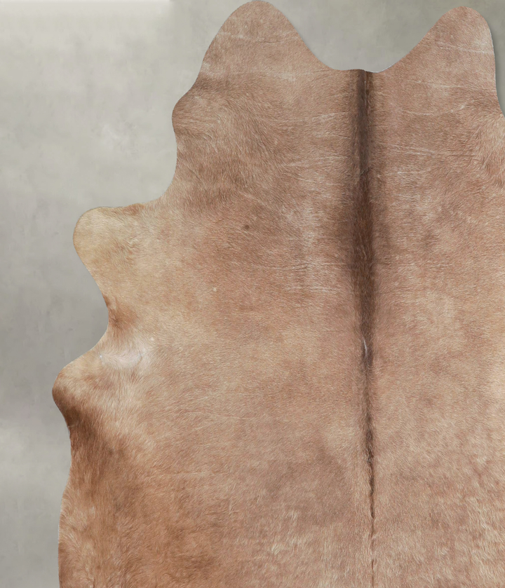 Taupe Large Brazilian Cowhide Rug 6'2"H x 6'3"W #A48421 by Hudson Hides