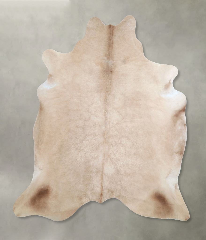 Taupe X-Large Brazilian Cowhide Rug 6'9"H x 6'2"W #A48422 by Hudson Hides