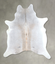 Grey with Beige X-Large Brazilian Cowhide Rug 7'0"H x 5'11"W #A48427 by Hudson Hides