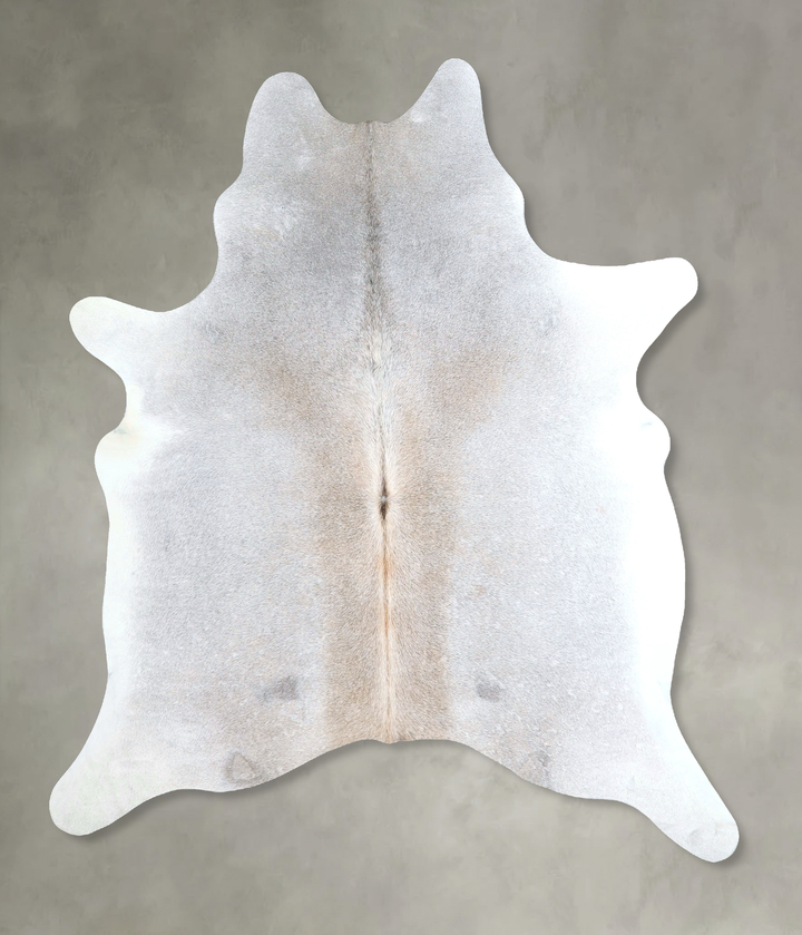 Grey with Beige X-Large Brazilian Cowhide Rug 7'0"H x 5'11"W #A48427 by Hudson Hides