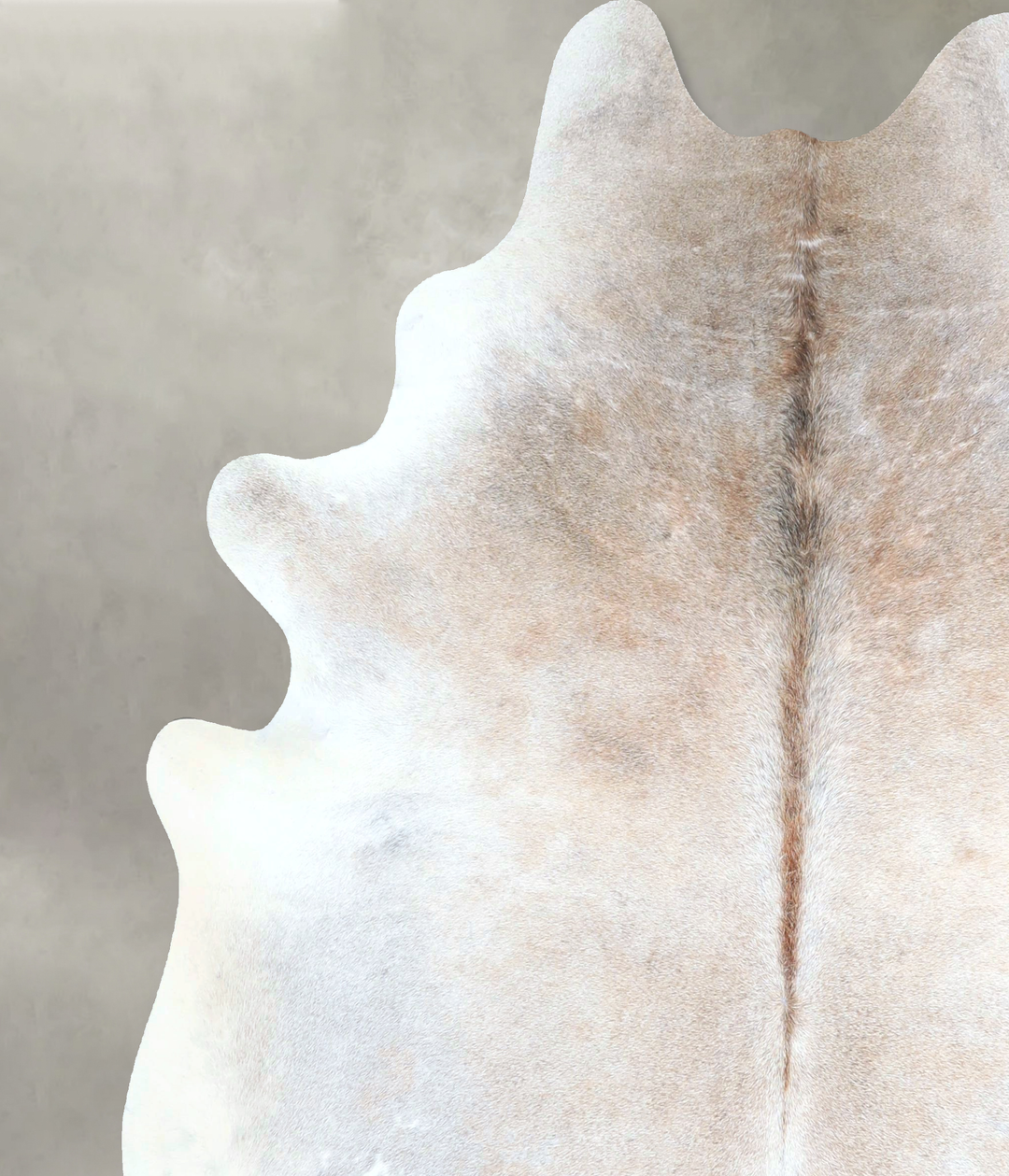 Grey with Beige X-Large Brazilian Cowhide Rug 6'10"H x 6'3"W #A48432 b