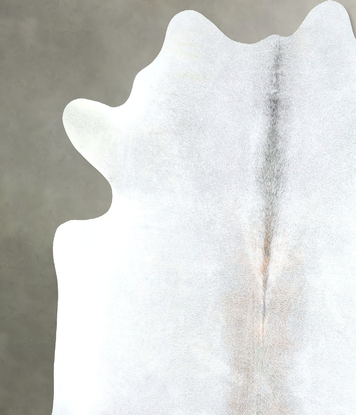 Grey with Beige X-Large Brazilian Cowhide Rug 6'7"H x 6'5"W #A48433 by Hudson Hides