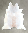 Grey with Beige X-Large Brazilian Cowhide Rug 6'7"H x 6'6"W #A48434 by Hudson Hides