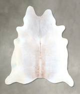 Grey with Beige X-Large Brazilian Cowhide Rug 6'7"H x 6'6"W #A48434 by Hudson Hides