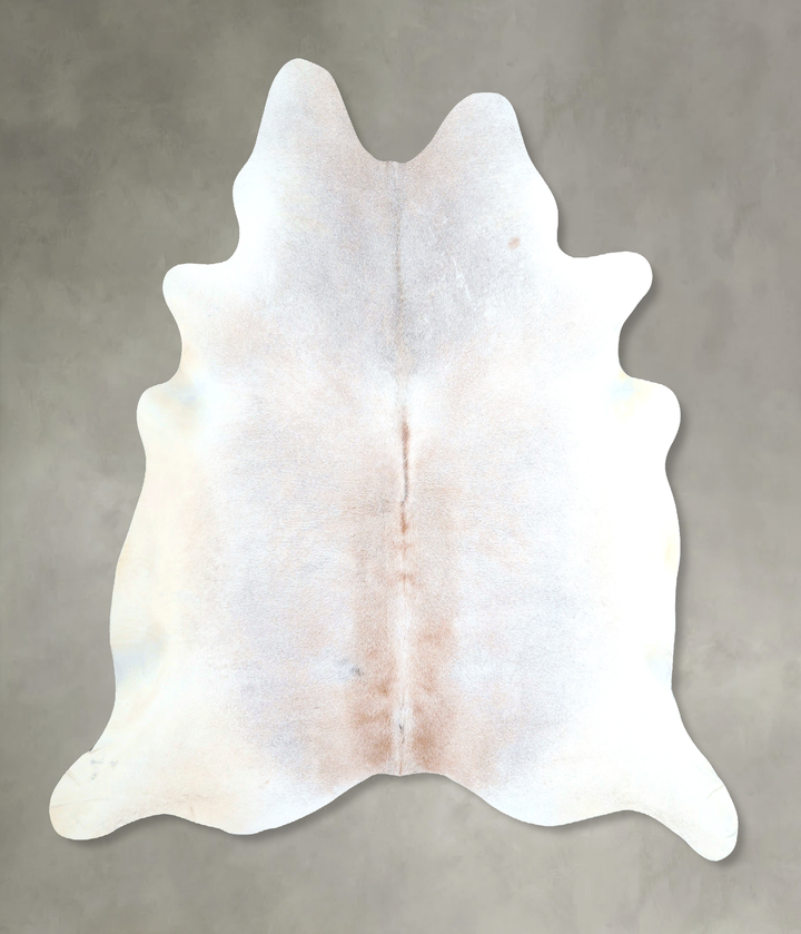 Grey with Beige X-Large Brazilian Cowhide Rug 6'7"H x 6'6"W #A48434 by Hudson Hides