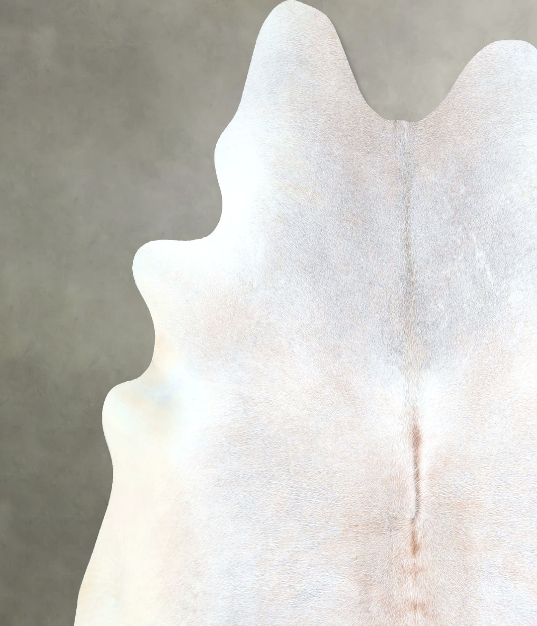 Grey with Beige X-Large Brazilian Cowhide Rug 6'7"H x 6'6"W #A48434 by