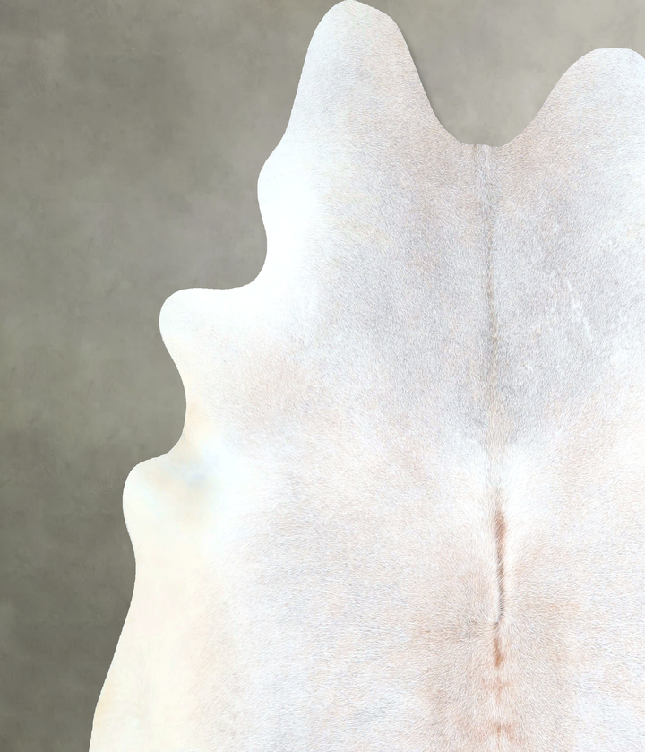 Grey with Beige X-Large Brazilian Cowhide Rug 6'7"H x 6'6"W #A48434 by Hudson Hides