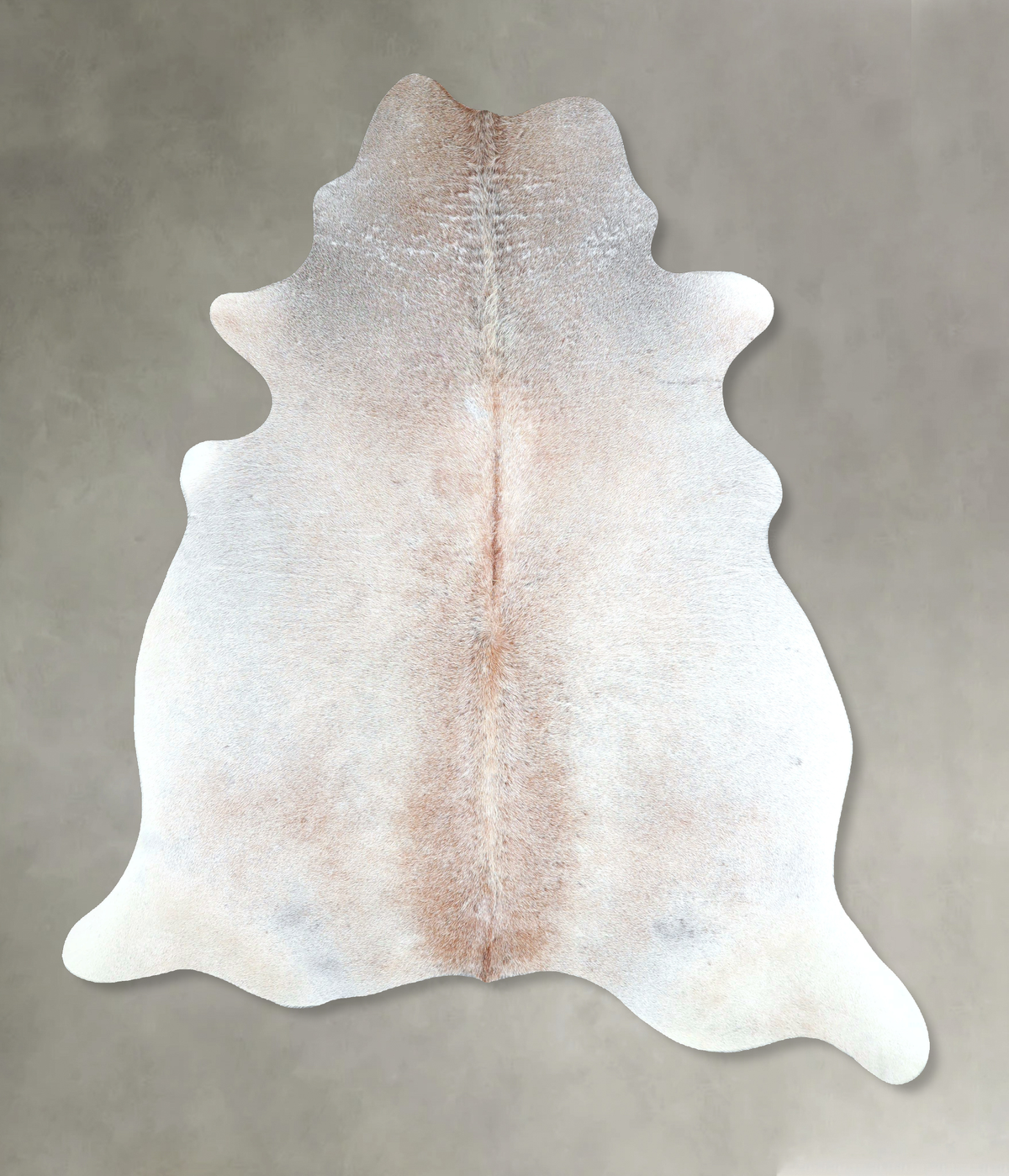 Grey with Beige Cowhide Rug #A48435
