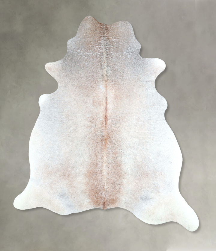 Grey with Beige X-Large Brazilian Cowhide Rug 7'2"H x 5'10"W #A48435 by Hudson Hides