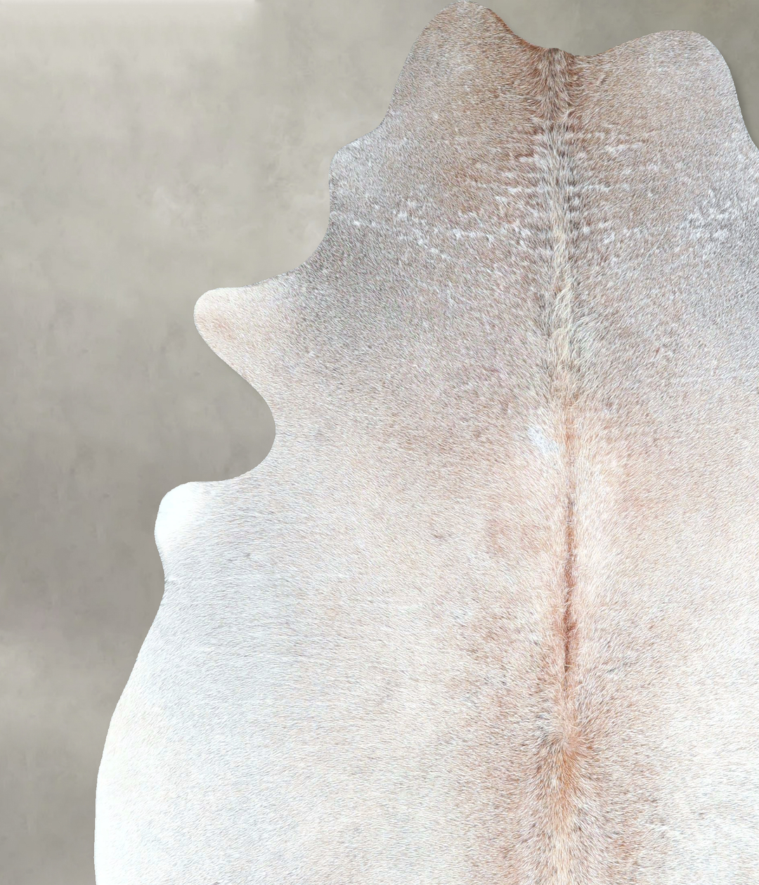 Grey with Beige X-Large Brazilian Cowhide Rug 7'2"H x 5'10"W #A48435 b