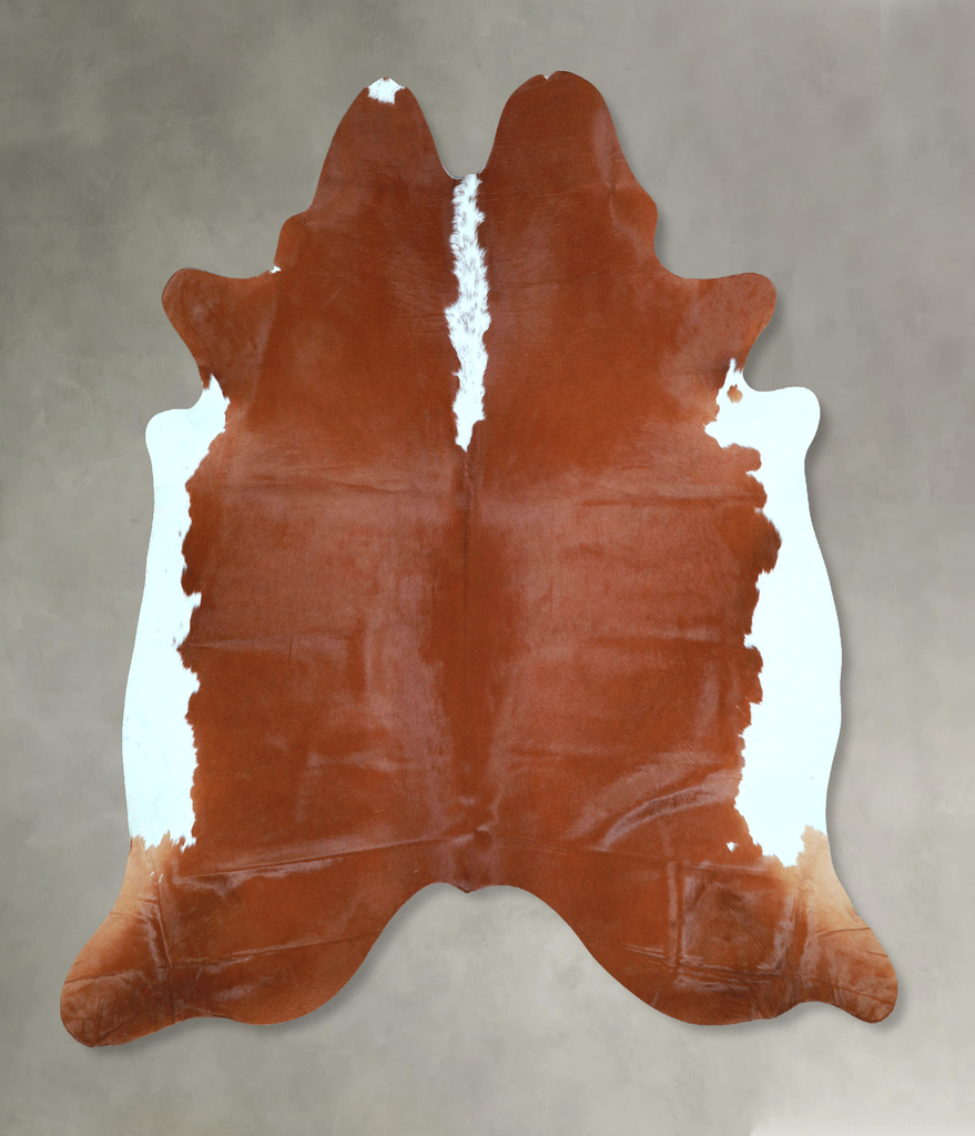 Hereford X-Large Brazilian Cowhide Rug 6'8"H x 6'10"W #A48436 by Hudson Hides