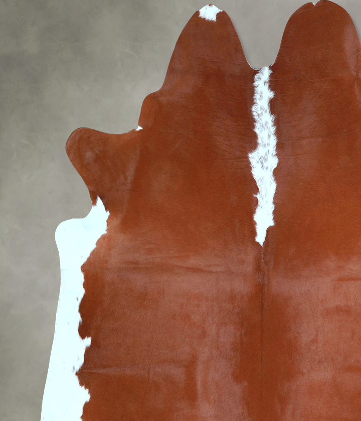 Hereford X-Large Brazilian Cowhide Rug 6'8"H x 6'10"W #A48436 by Hudson Hides