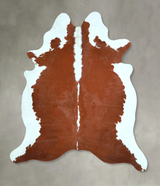Hereford X-Large Brazilian Cowhide Rug 6'11"H x 6'4"W #A48437 by Hudson Hides