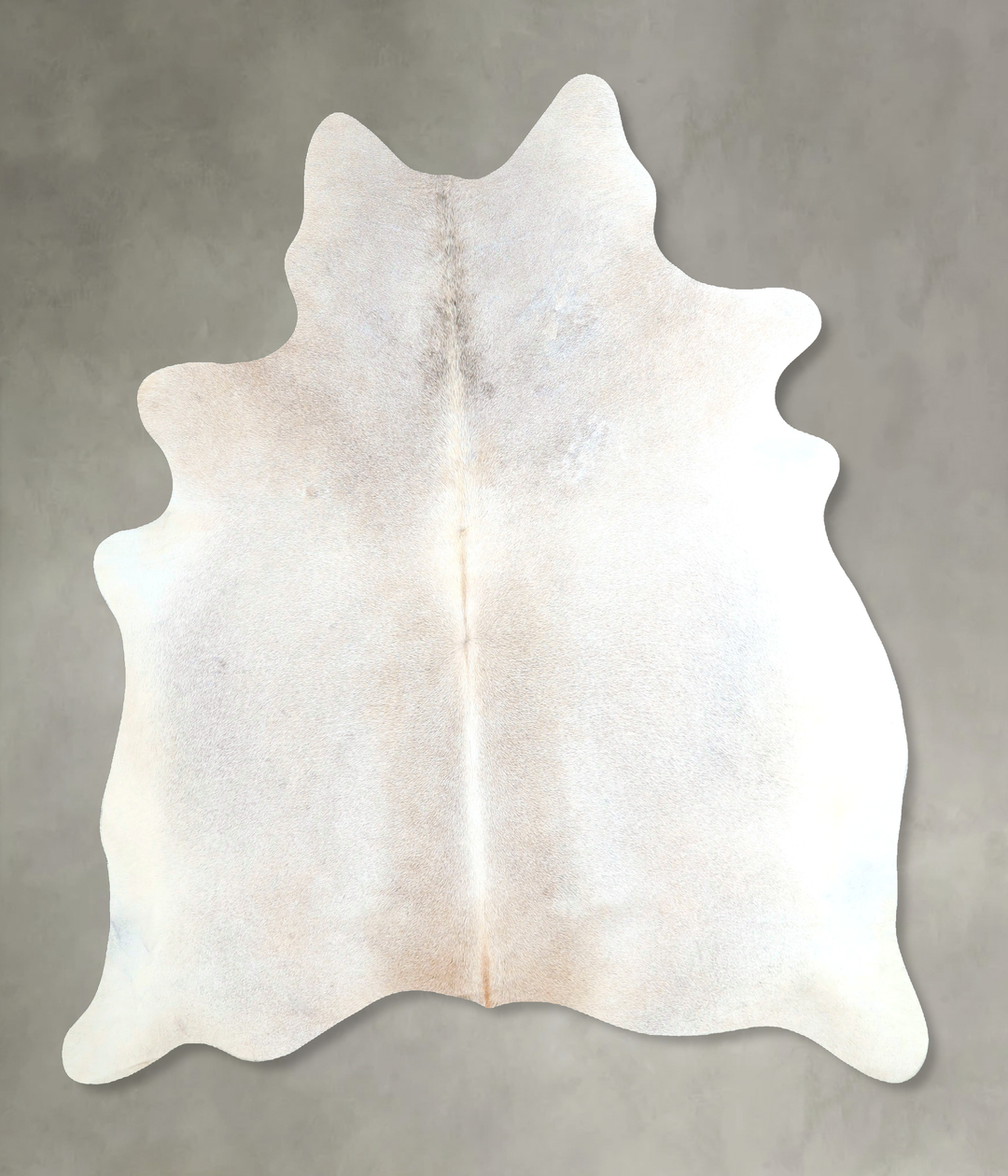 Grey with Beige Large Brazilian Cowhide Rug 6'7"H x 6'0"W #A48446 by H