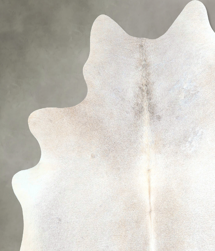 Grey with Beige Large Brazilian Cowhide Rug 6'7"H x 6'0"W #A48446 by Hudson Hides