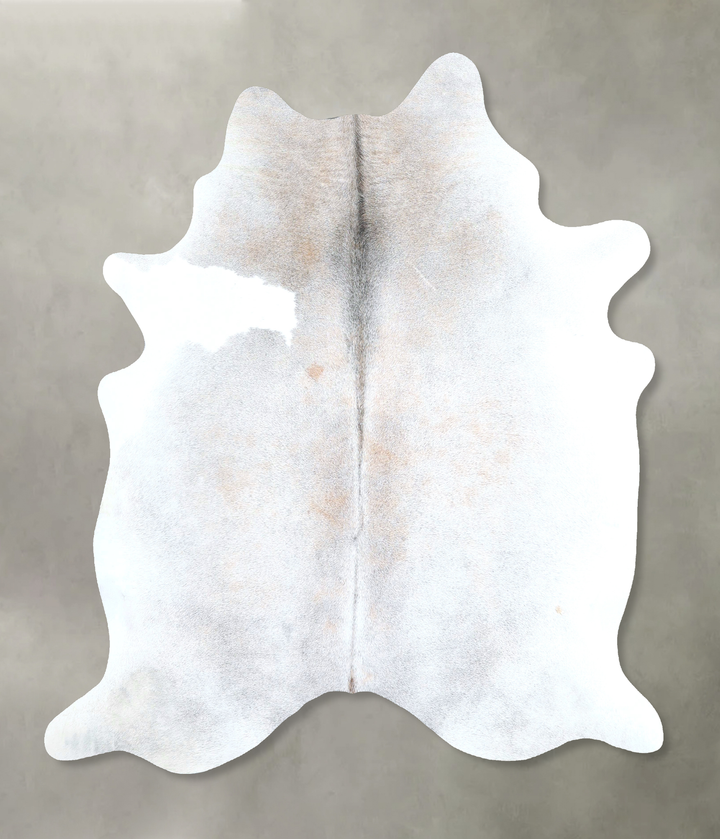 Grey with Beige Large Brazilian Cowhide Rug 6'3"H x 5'9"W #A48448 by Hudson Hides