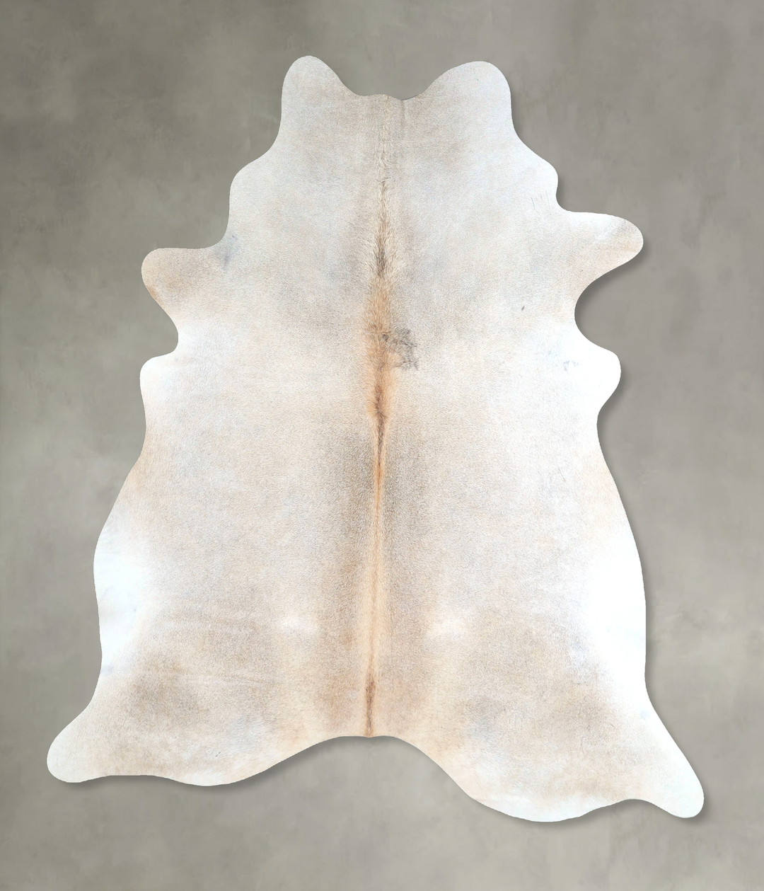 Grey with Beige X-Large Brazilian Cowhide Rug 7'3"H x 5'11"W #A48449 b