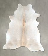 Grey with Beige X-Large Brazilian Cowhide Rug 7'3"H x 5'11"W #A48449 by Hudson Hides
